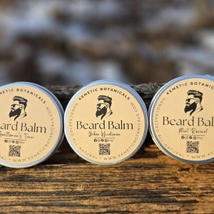 Premium Men&#39;s Organic Beard Balms - Choose from 3 Scents