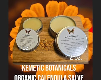 Organisk ringbloms- och natursalva med eterisk lavendelolja (30 ml och 60 ml)