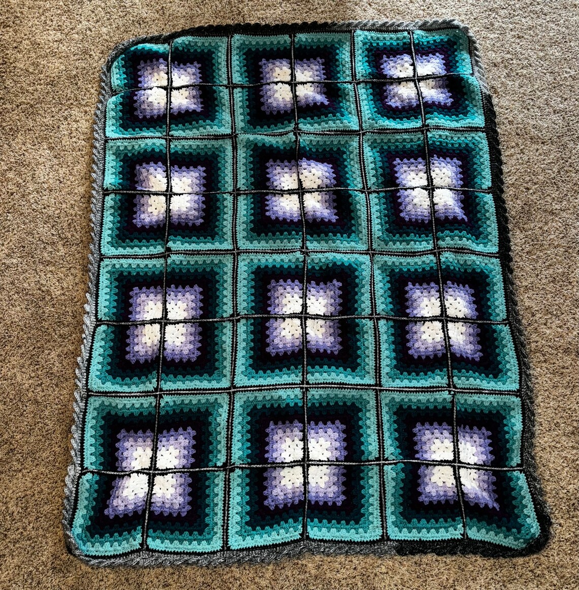 Crochet 3D Optical Illusion Throw Blanket - Etsy