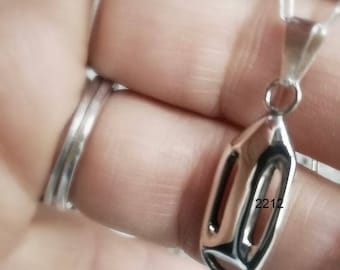 sterling silver torpedo, sea, ocean ,nature, silver pendant, water, man,Float, lifeguard, lifeguard, boy scout, bay, swimmer, baywatch