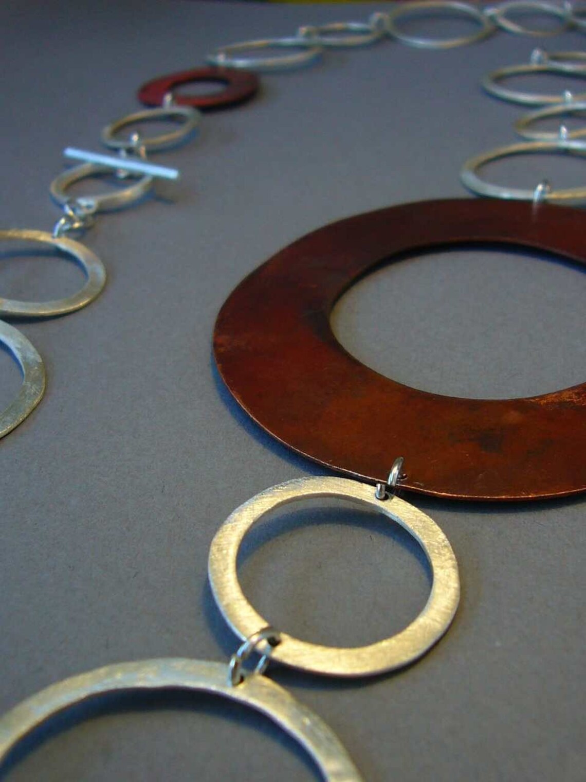 Dring Giant Necklace Modern Contemporary Jewelry Big Etsy