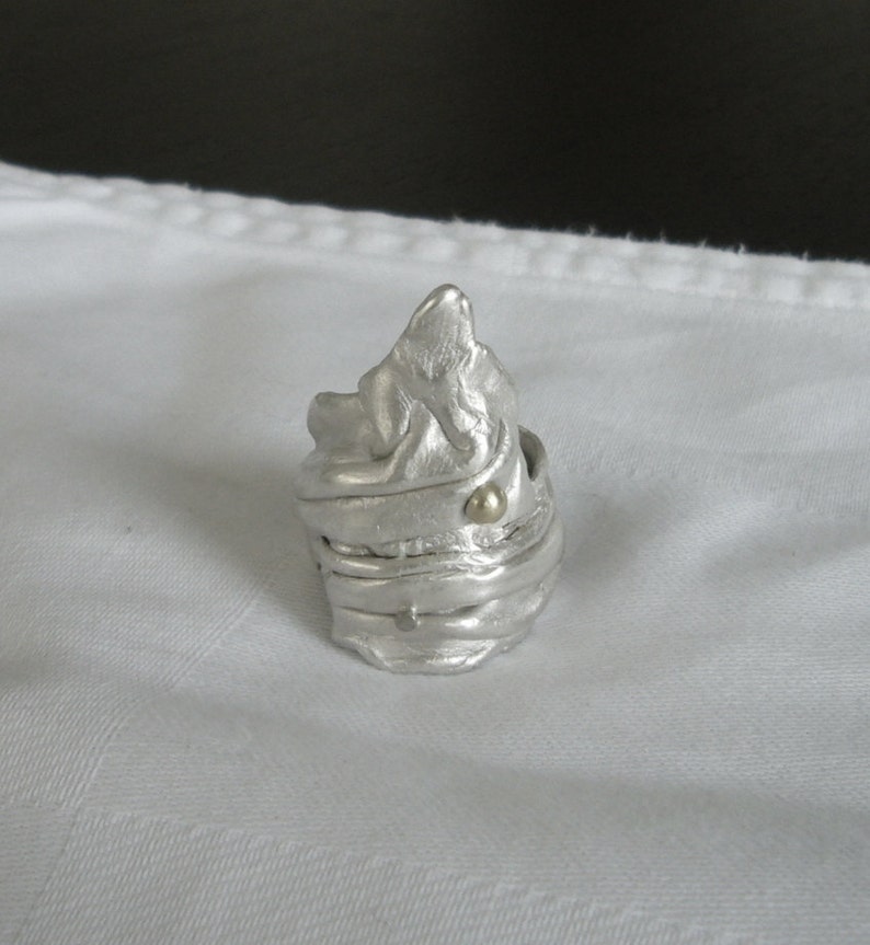 Organic Ring With Gold Ball Organic Jewelry Natural in - Etsy