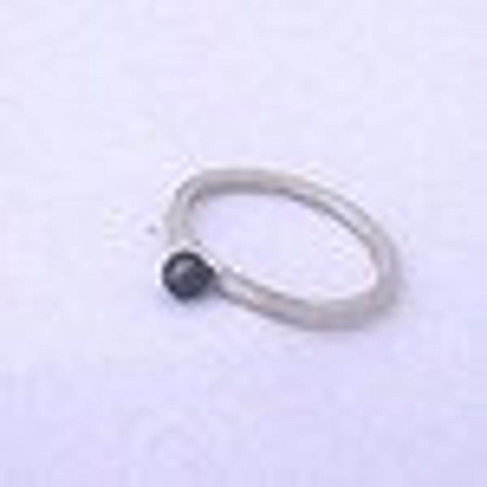 Emma Ring 2mm Sterling Silver Ball White Handmade Etsy