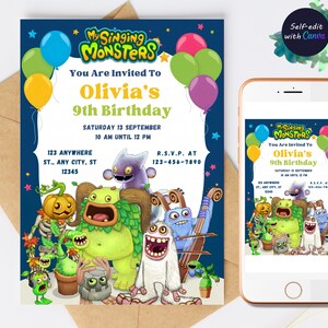 My Singing Monsters Birthday Invitation My Singing Monsters Birthday ...