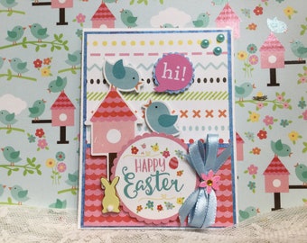 Happy Easter Handmade Traditional Easter Card