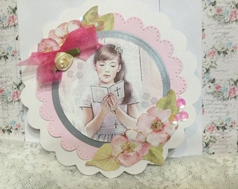 On Your Confirmation Day Handmade Catholic Girl Greeting Card