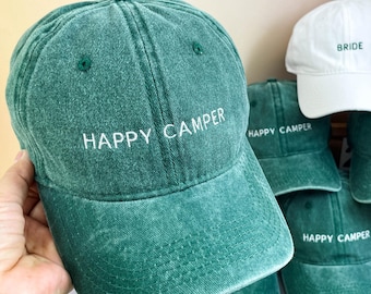 Embroidered Camp Bachelorette Hat | Personalized Bachelorette Party Cap | Bridal Party Gift | Unisex Baseball Cap | Bachelorette Party Favor