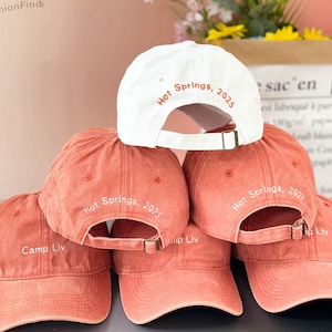 Embroidered Camp Bachelorette Hat | Personalized Bachelorette Party Hats | Bridal Party Gifts | Bridal Shower Gift | Bridesmaid Gifts