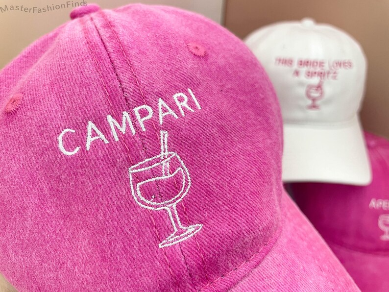 EVJF Spritz Bachelorette Party Hats | Custom Embroidered Bride Squad Caps | Hen Party & Wedding Accessories