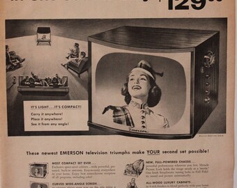 Vintage Emerson TV Advertisement