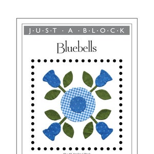 Glockenblumen Applikationsblock, Blumenapplikation Muster PDF