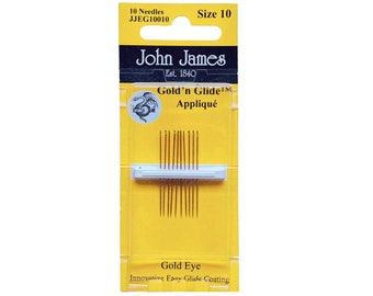 Gold'n Glide Hand Appliqué Needles, Size 10