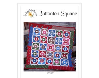 Buttonton Square Quilt Pattern