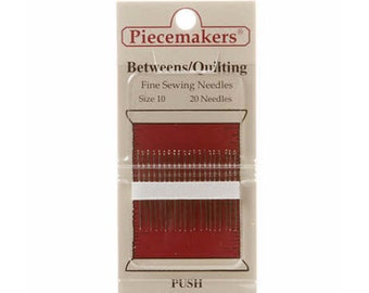 Hand Quilting Needles, Piecemakers Betweens Size 10