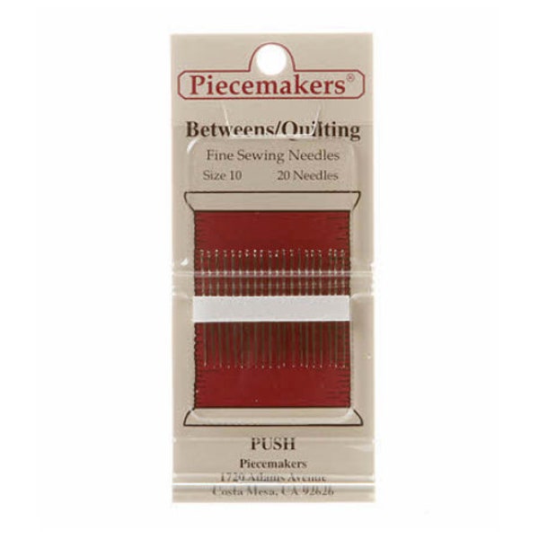 Hand Quilting Needles, Piecemakers Betweens Size 10