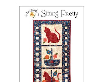 Cat Quilt Pattern, Sitting Pretty