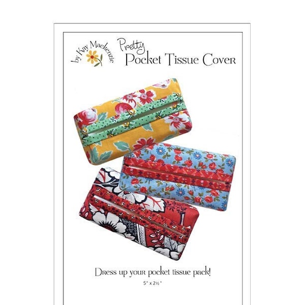 Pretty Pocket Tissue Cover pattern, tissue holder pattern