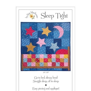 Bedtime Quilt Pattern, Sleep Tight image 1