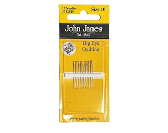 John James Big Eye Quilting Needles: Size 10 Betweens