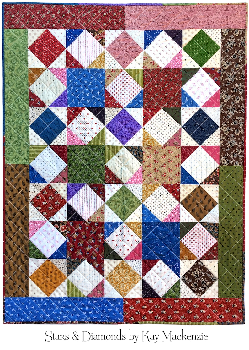 Stars & Diamonds Quilt Pattern Etsy