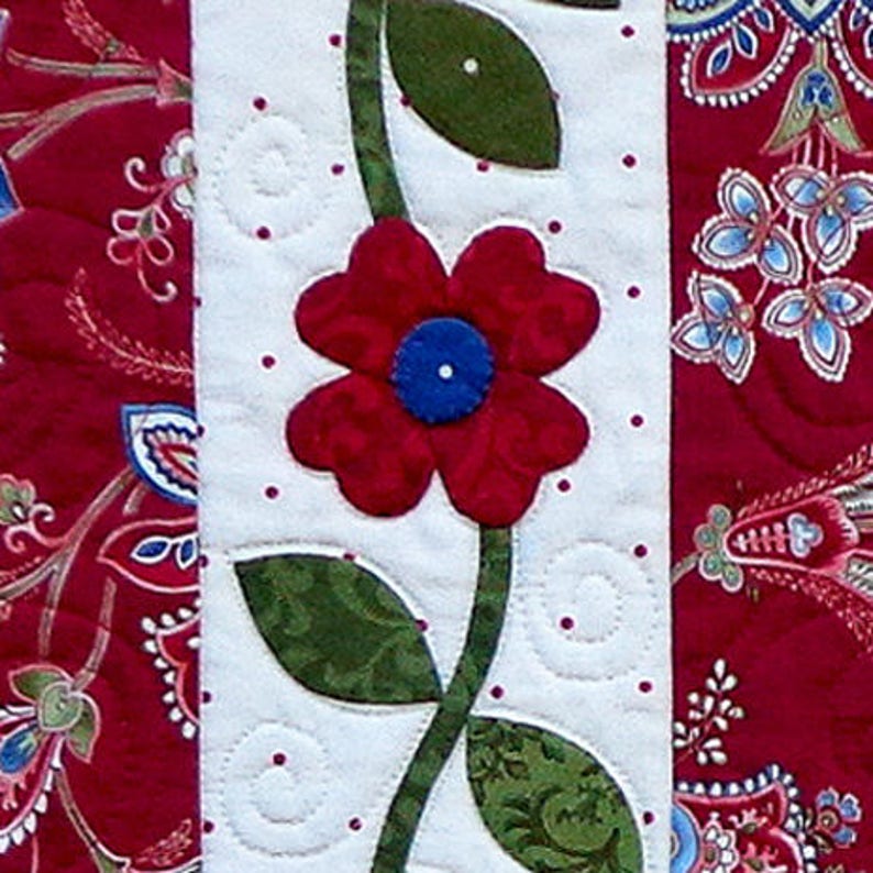 Flowers and Vines Quilt Pattern Etsy