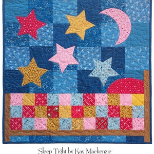 Bedtime Quilt Pattern, Sleep Tight image 3