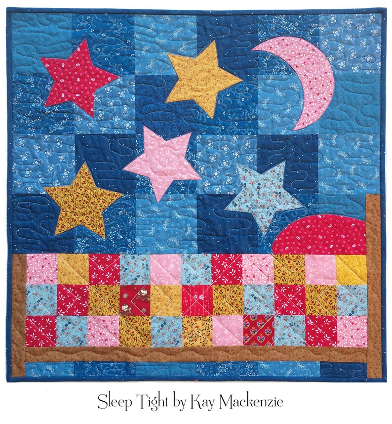 Bedtime Quilt Pattern, Sleep Tight image 3