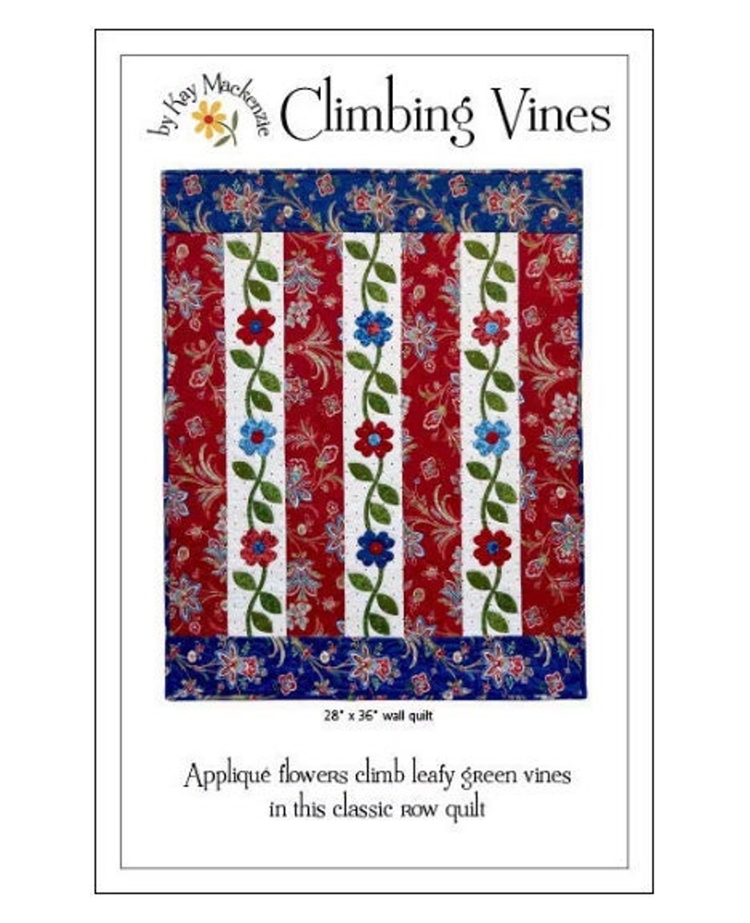 Flowers and Vines Quilt Pattern Etsy