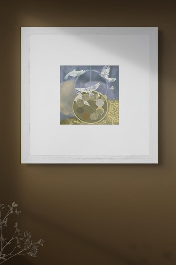Framed Print •  Moon Birds