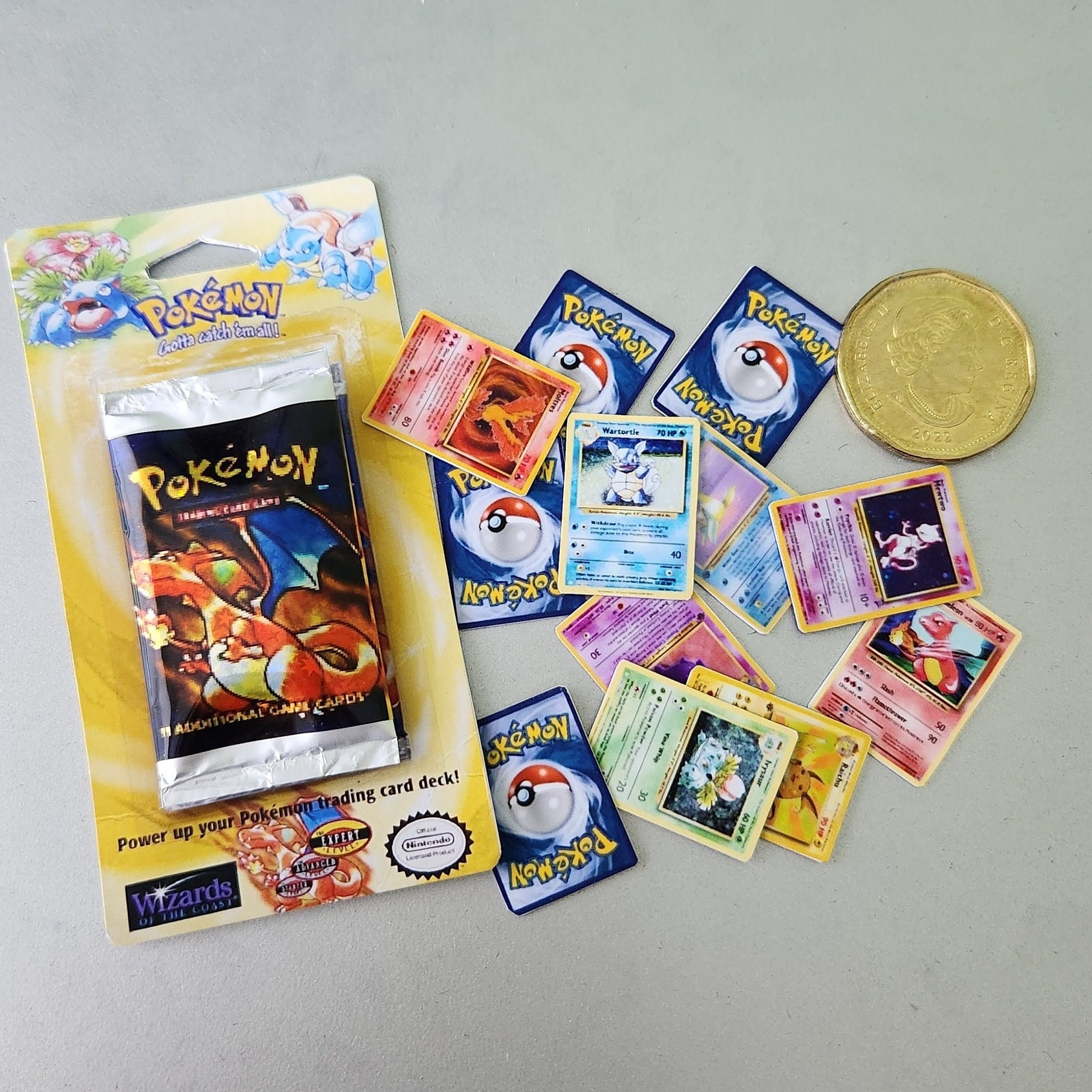 Miniature Blister Pack - with 12 miniature First Edition Cards