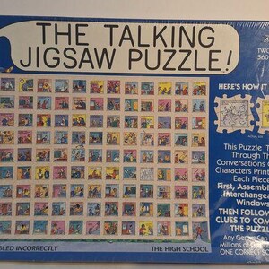 レア THE TALKING JIGSAW PUZZLE 560p パズル The TALKING JIGSAW PUZZLE Two Sided 560 Pieces - Etsy