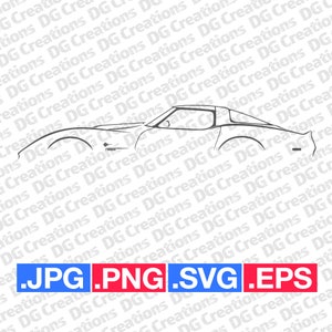 Chevrolet Corvette Stingray C3 Sportscar Car SVG Clip Art Graphic Art Instant Download Illustration Vector svg eps png Stencil Automotive