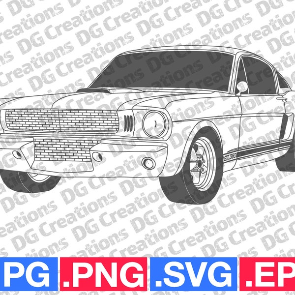 Ford Mustangs Stencil - Etsy