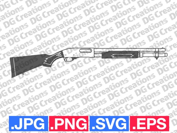 12 Gauge Shotgun SVG Clip Art Graphic Art Instant Download | Etsy