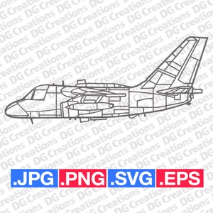 ES-3A Schaduw vliegtuig militair vliegtuig Jet Side SVG Clip Art grafische kunst Instant Download illustratie Vector svg eps png jpg Stencil
