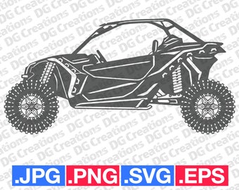 Can-Am Maverick XDS ATV SVG Clip Art Graphic Art Instant Download Illustration Bike Vector svg eps png jpg Stencil motorcycle