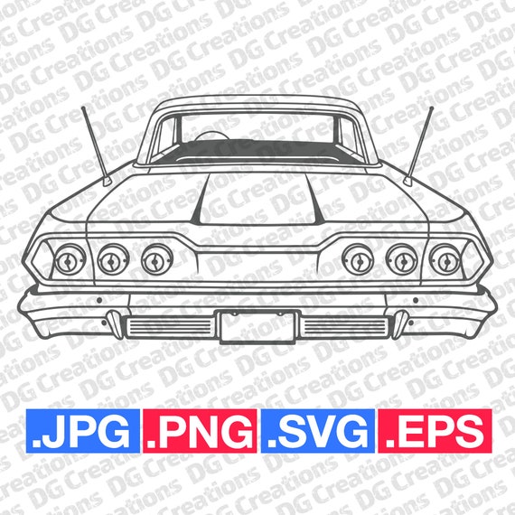 CHEVROLET　Impala63 coupe A3Poster CHEVROLET Impala63 coupe A3Poster 1963 Chevrolet Impala