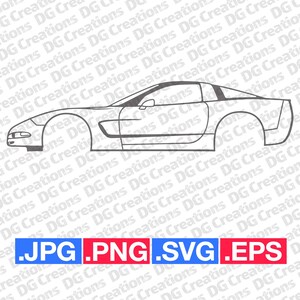 May include: A black and white line drawing of a sports car, viewed from the side. The car has a long hood, a low roofline, and a rounded rear end. The drawing is simple and stylized, with no details of the interior or engine.