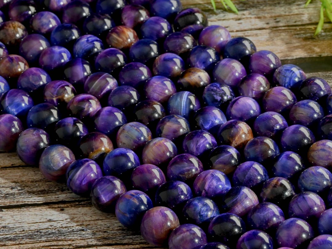 20mm Natural Purple South Afrca Suglte Round Gemstone Beads Bracelet