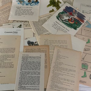 Ecclectic Mix Vintage Boek pagina's en papieren