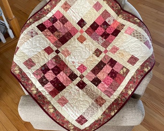 Berry Beauty Table Topper or Baby Quilt