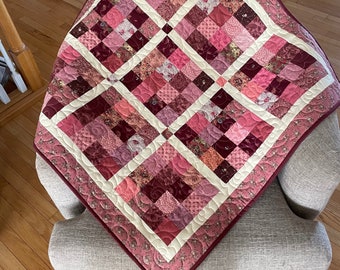 Berry Beauty Baby Quilt or Table Topper