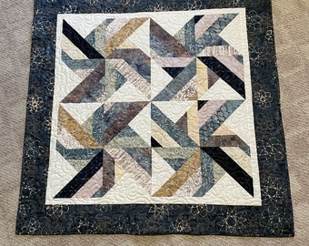 Smokey Blue/Gray Table Topper or  Little Quilt