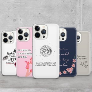 Coque Taylor Aesthetic Swifties pour iPhone 16e, 16 Pro, 15, 14, 13 Pro, Google Pixel 9A, 8, 6A, Samsung Galaxy S25 Edge, A56, A36