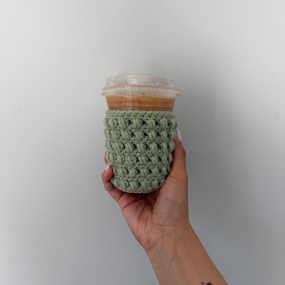 Crochet Coffee Cozy | Reusable Coffee Cup Sleeve | Handmade Coffee Cup Sleeve | Cute Coffee Accessory