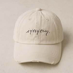 Embroidered Organic Baseball Cap, Customizable Dad Hat for Men and Women, Personalized Baseball Cap, Custom Embroidered Hat, Eco-Friendly