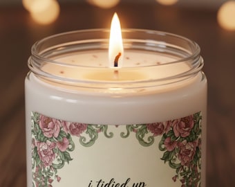 Funny Candle | Botanical Hostess Gift | Humorous Home Decor Candle