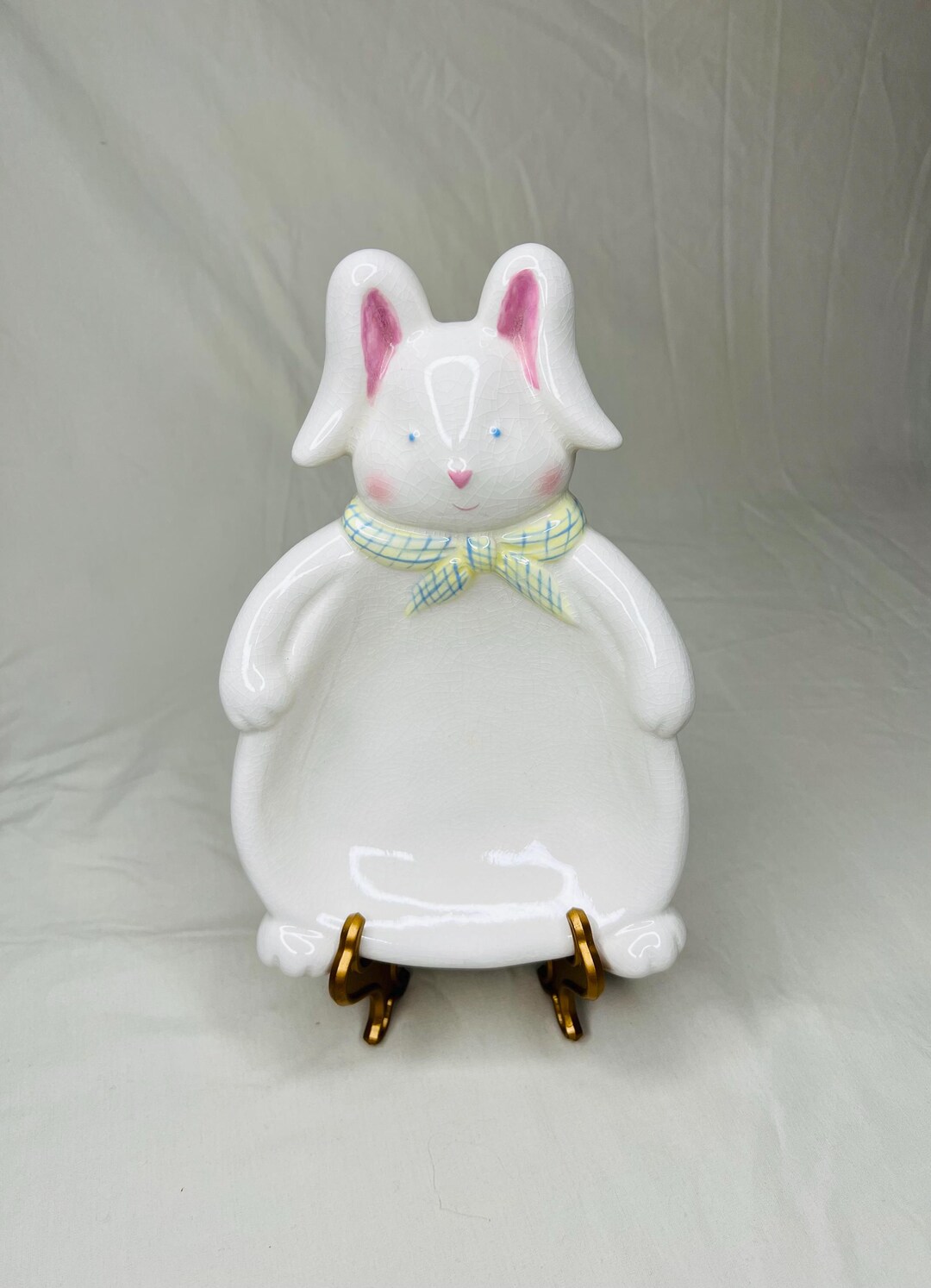 Spring Rabbit Dish Vintage Chonky Easter Bunny Dish, Spring Easter Rabbit - Etsy