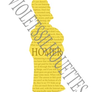 Homer Silhouette Yellow