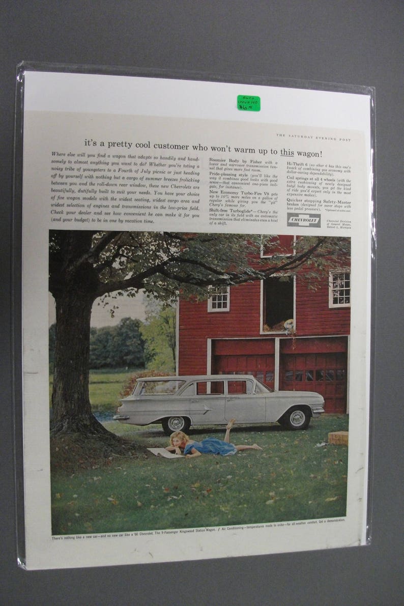 Chev #140 Chevrolet Kingswood Station Wagon Magazine Mail order Max 77% OFF Ad -